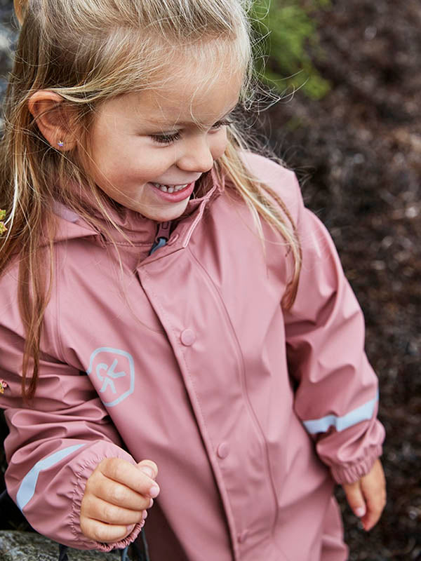 Girls Waterproof Set Dusky Pink