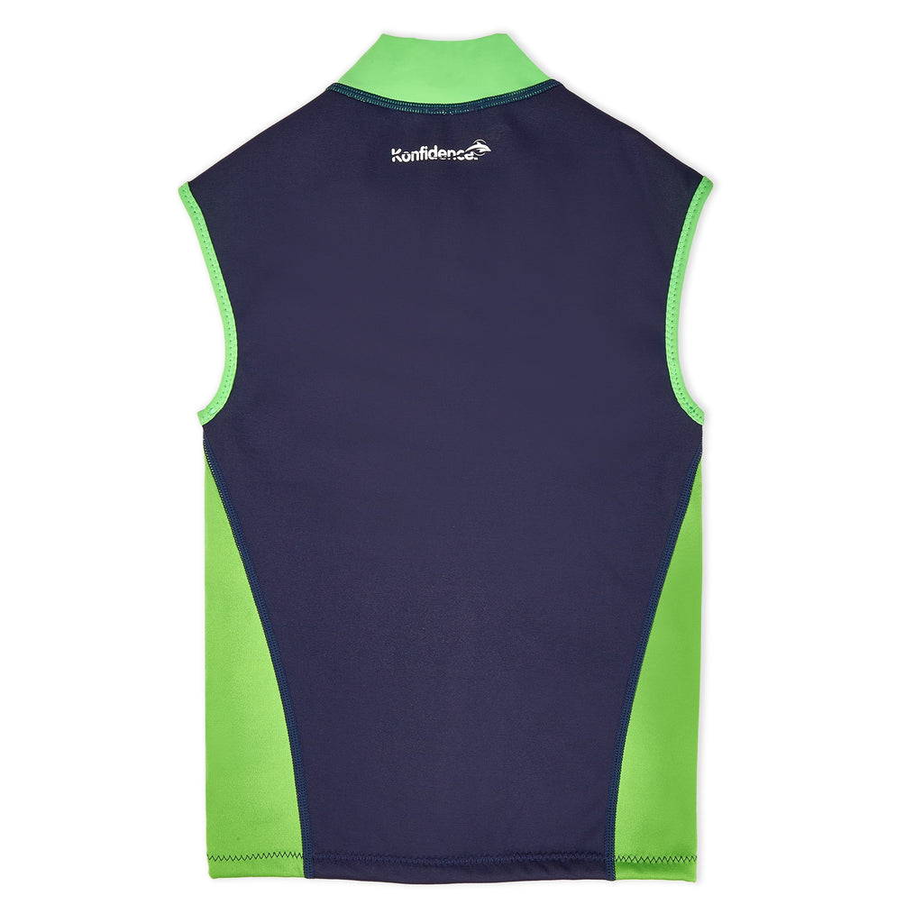 New! Warma Lined Swim Top - Navy/Lime, ages from 2-10 years