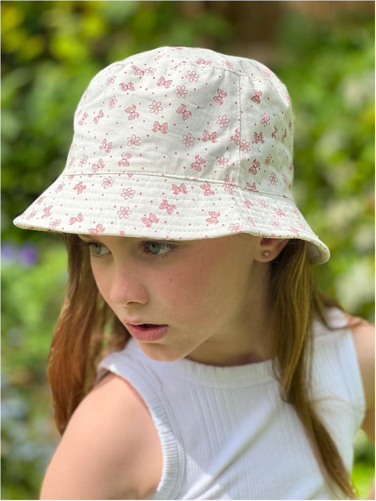 Children's Blue UV Sun Hat  Girls Sun Hat Kids – PuddleDucks